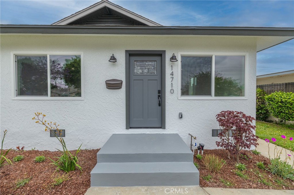 a front view of a house