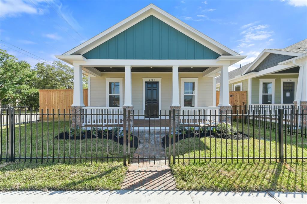 front view of a house with a porch