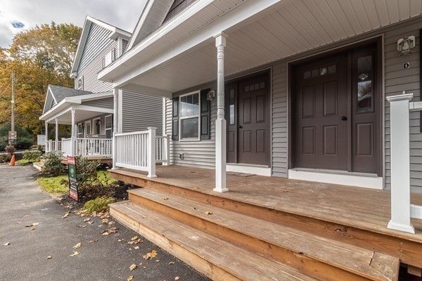 a house with porch outdoor seating