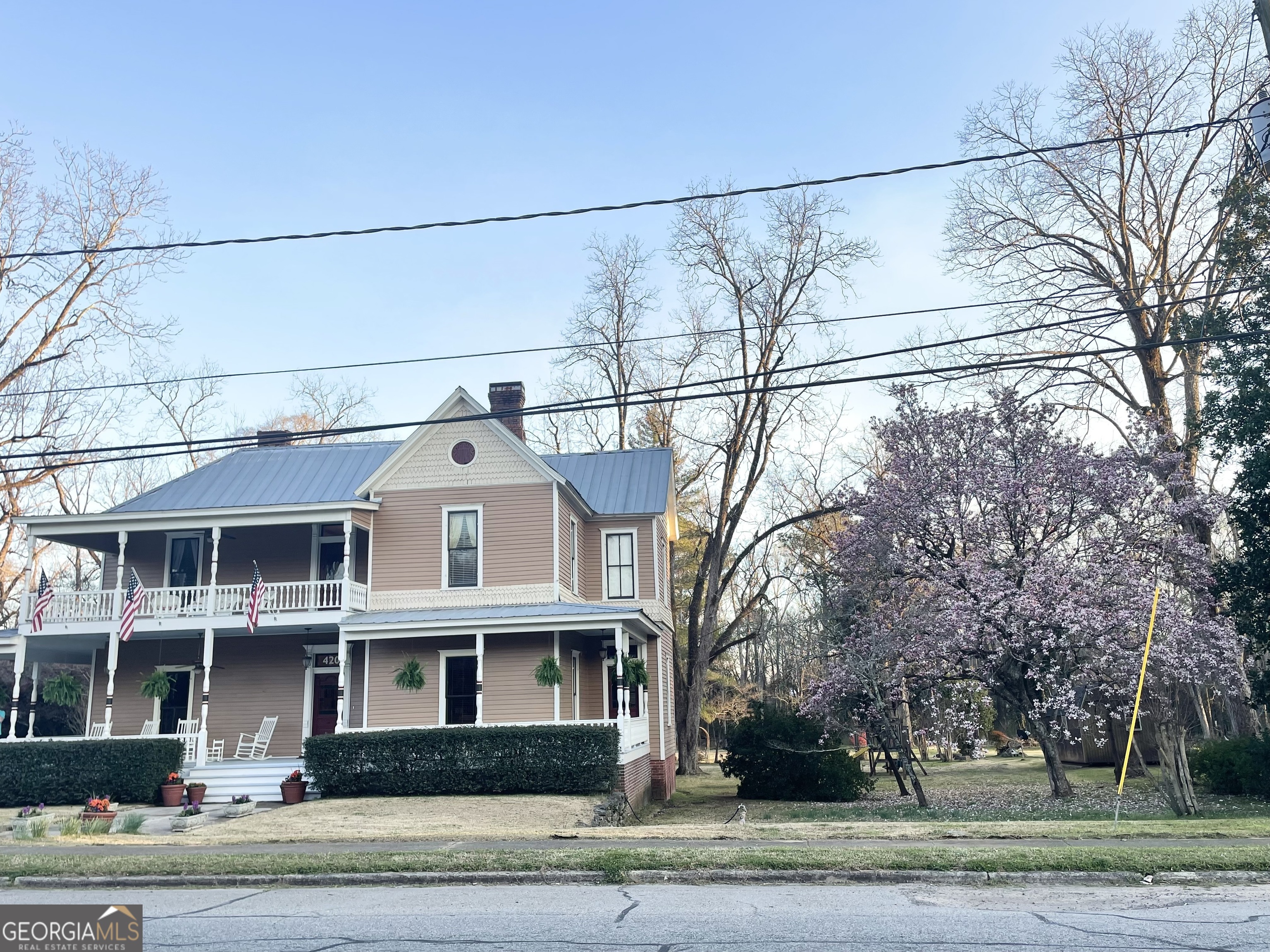 a front view of a house