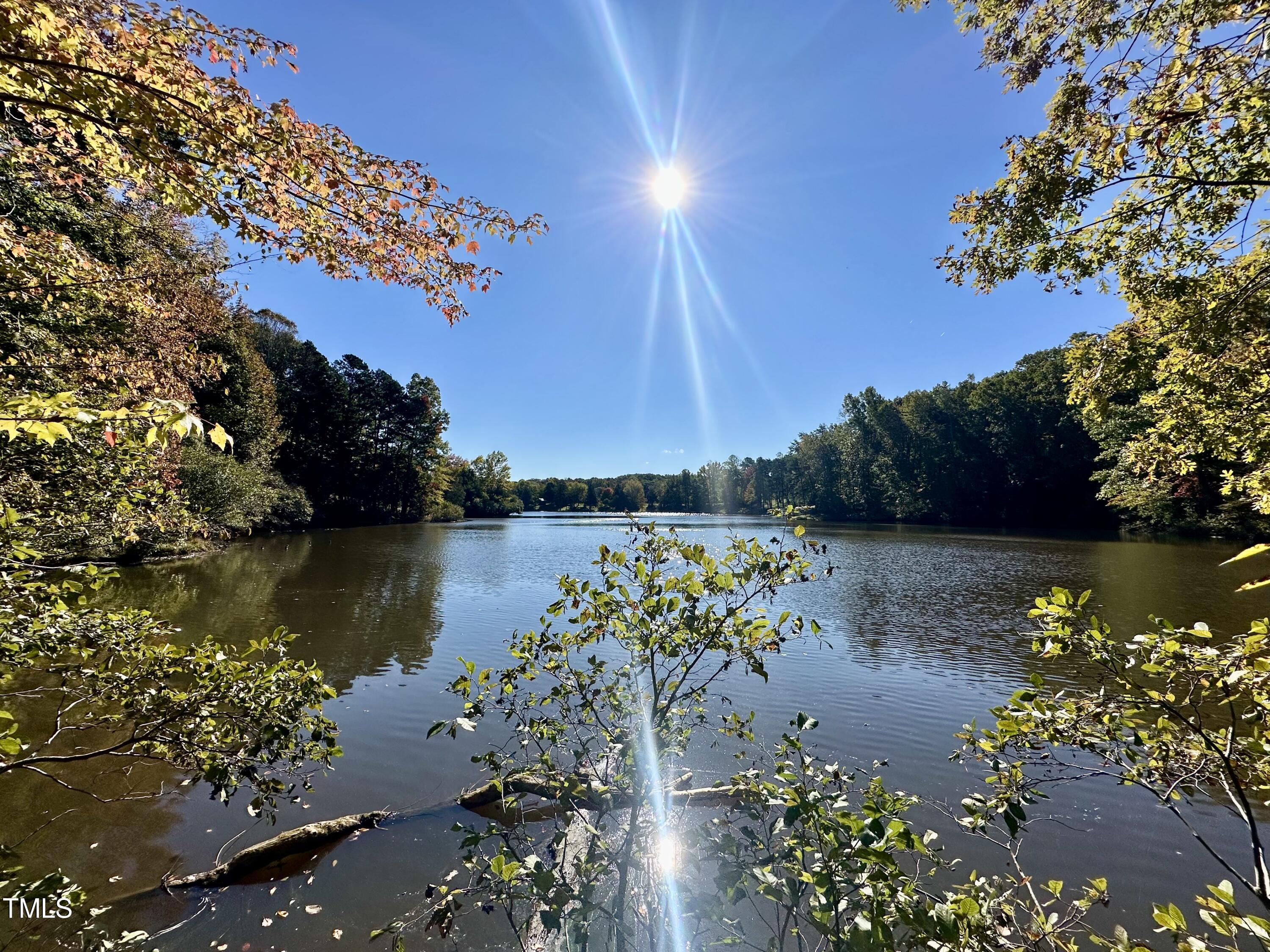 a view of a lake with a lake