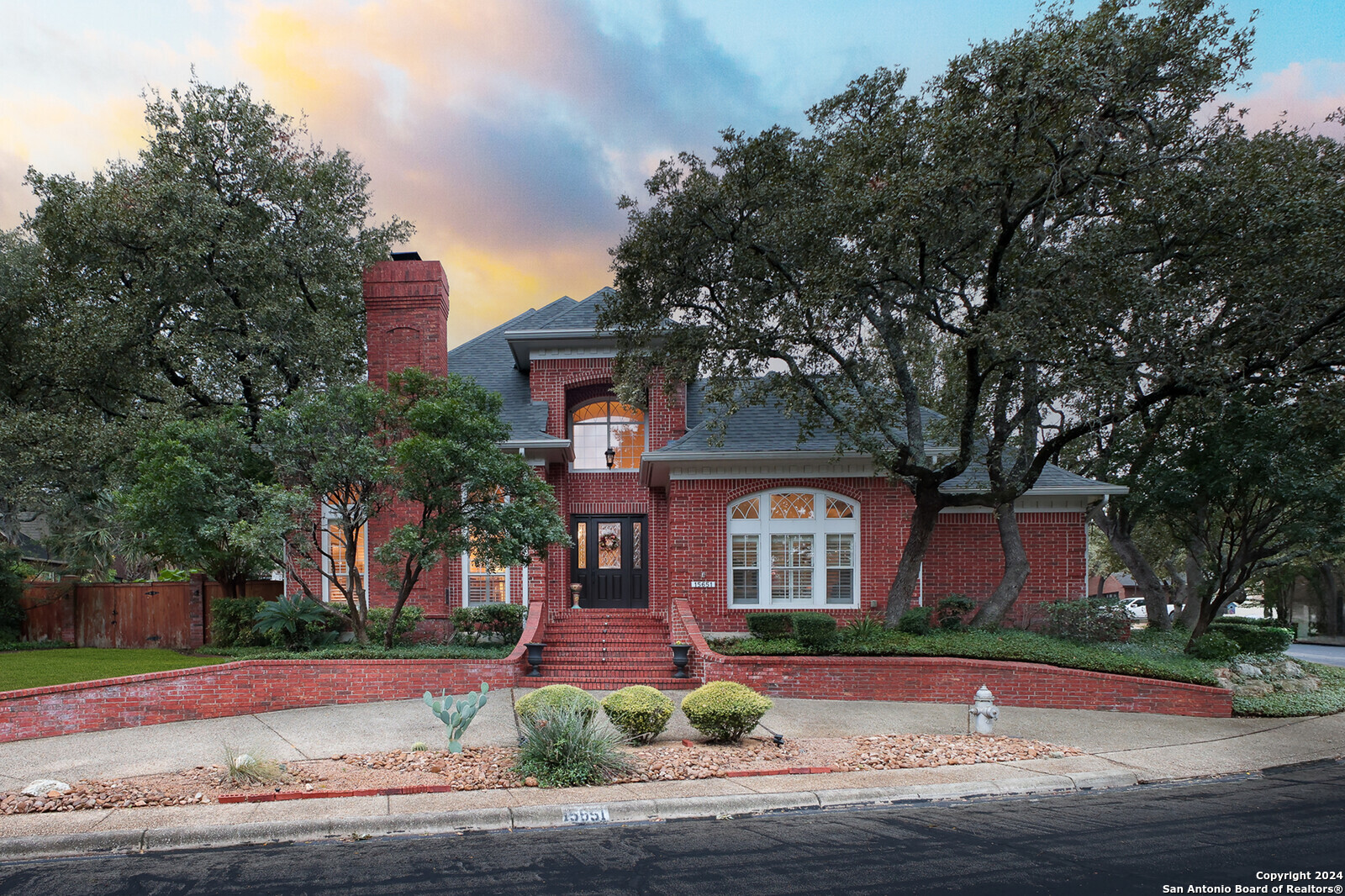 front view of house with a street