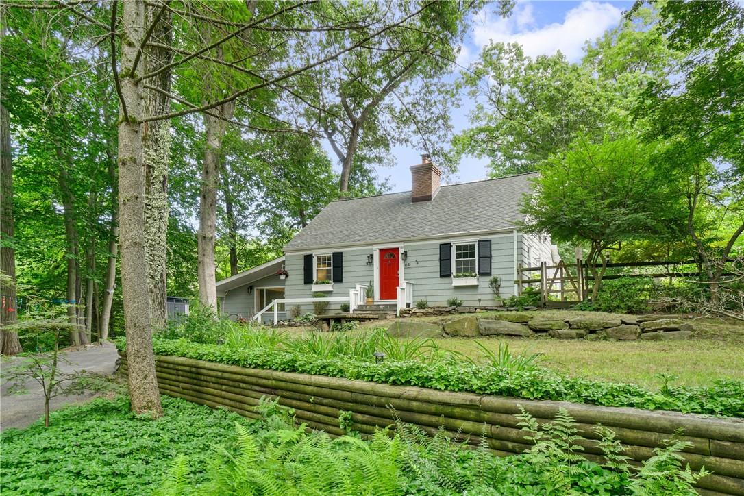 a house that has a tree in it