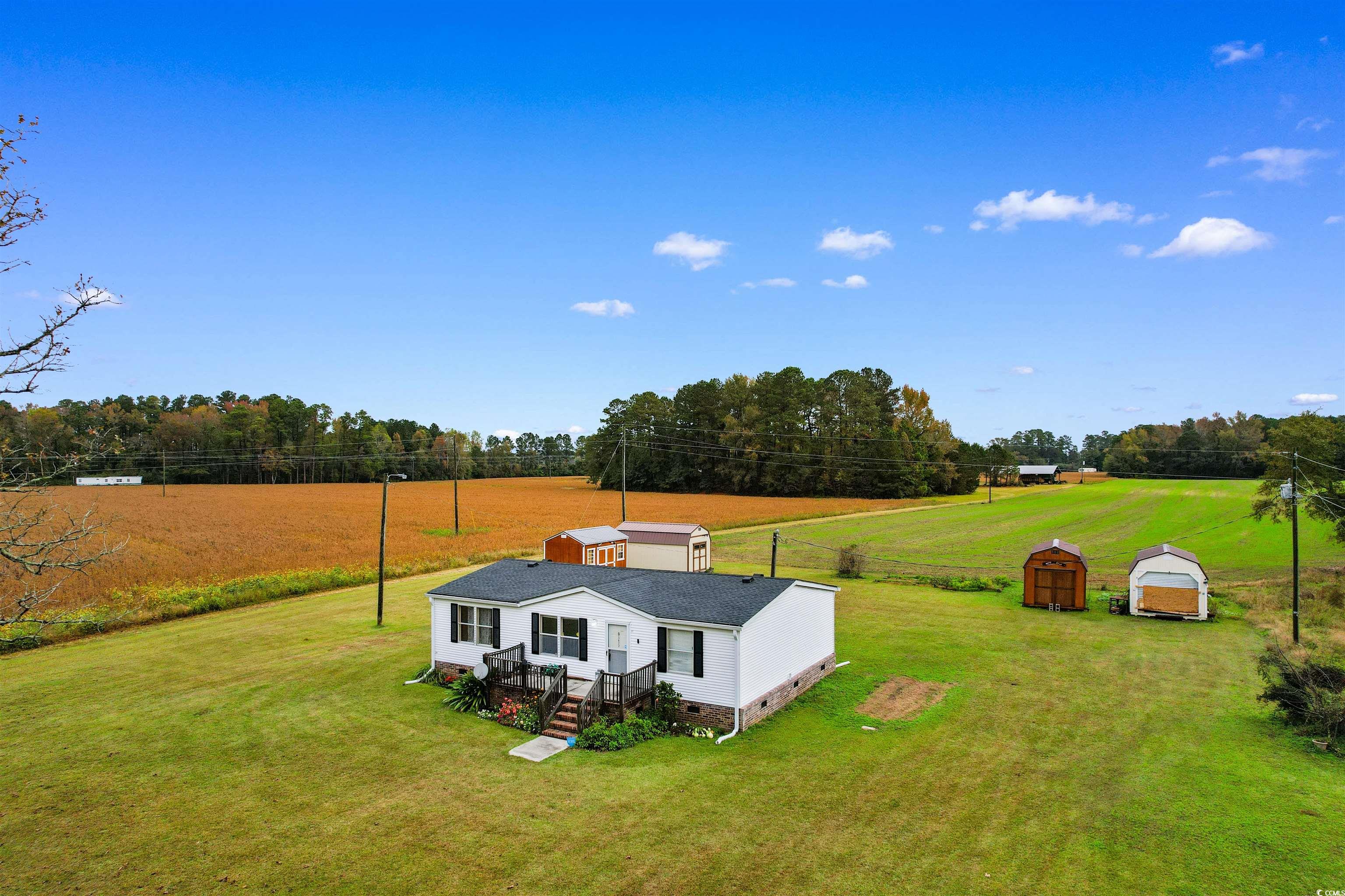 Bird's eye view with a rural view