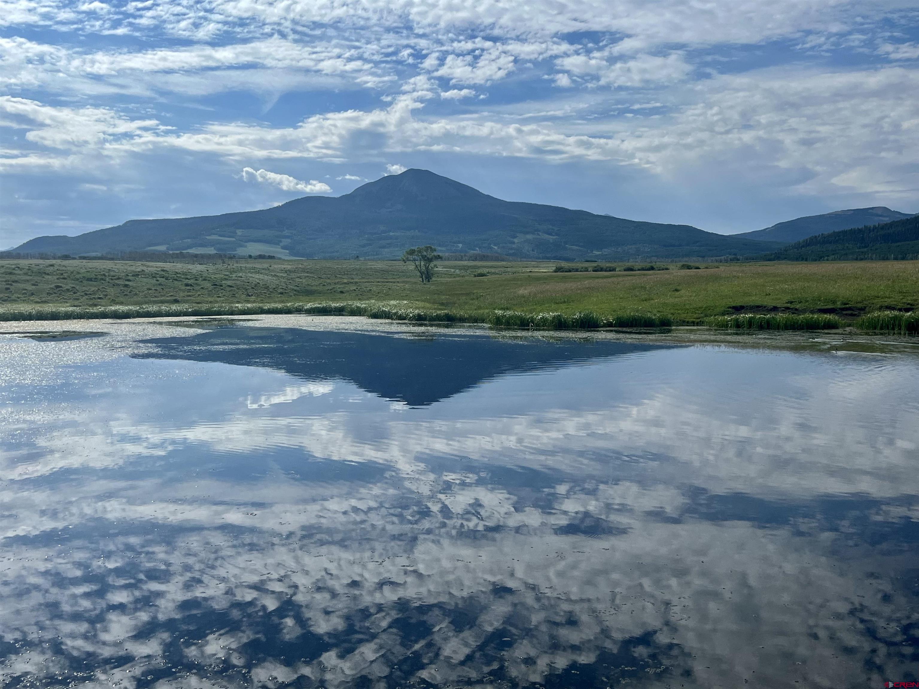 a view of swimming pool with mountain view