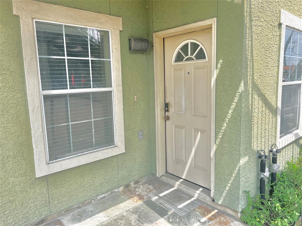 a view of front door of a house