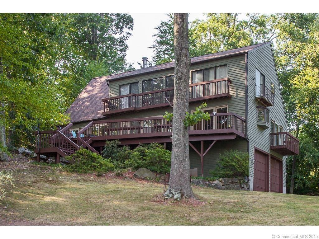 a view of a house with a balcony