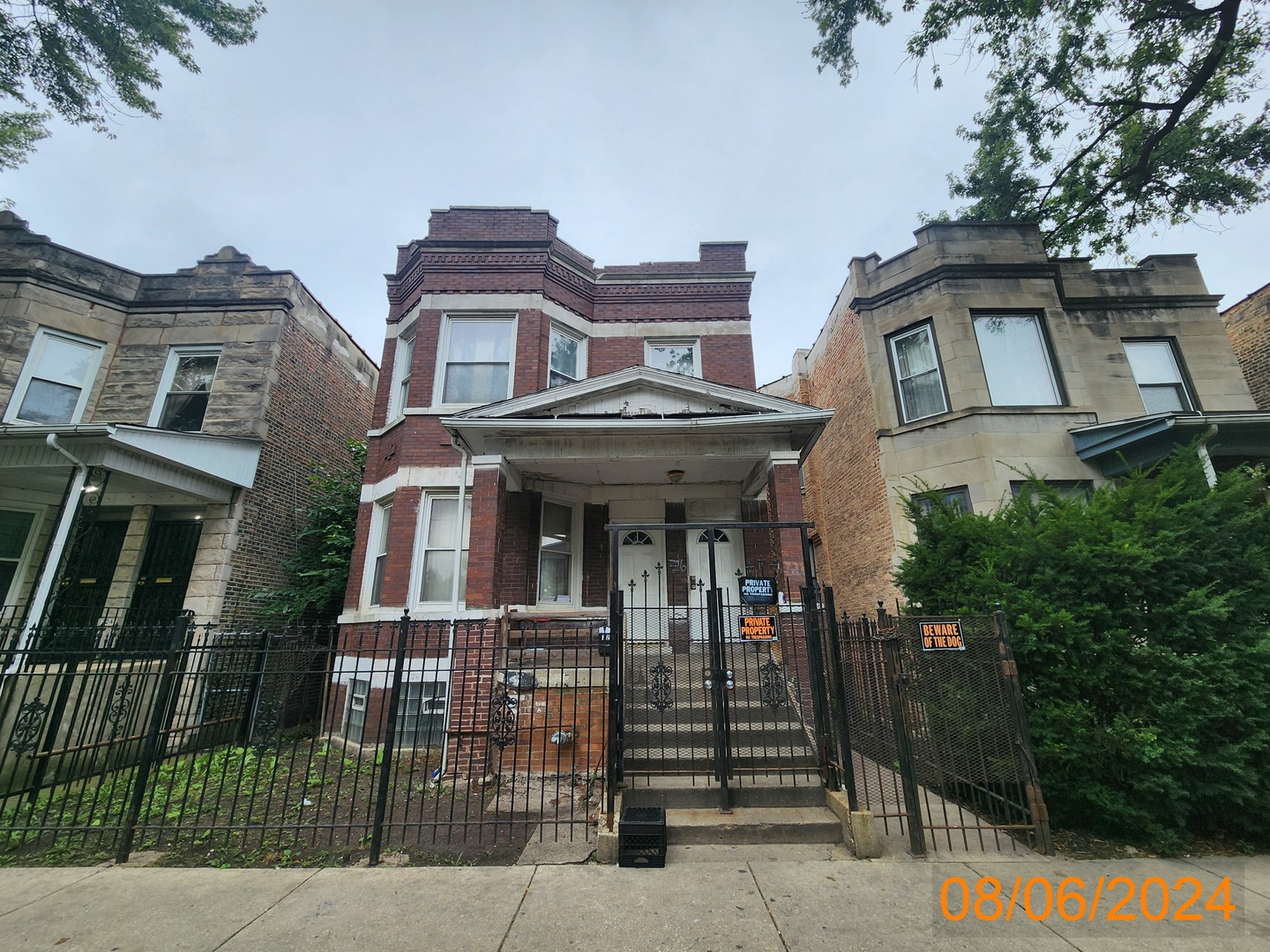 a front view of a house