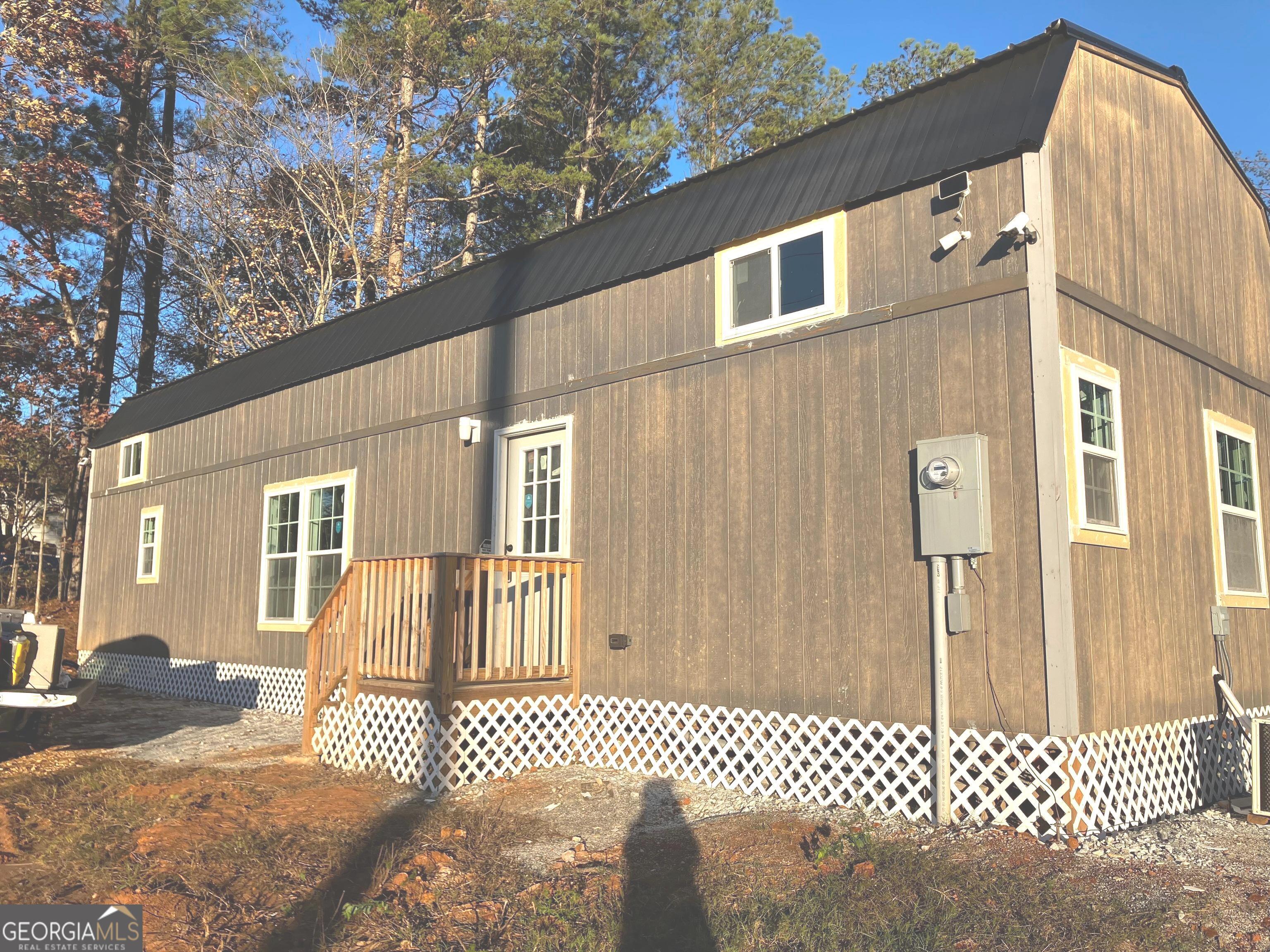 a front view of a house