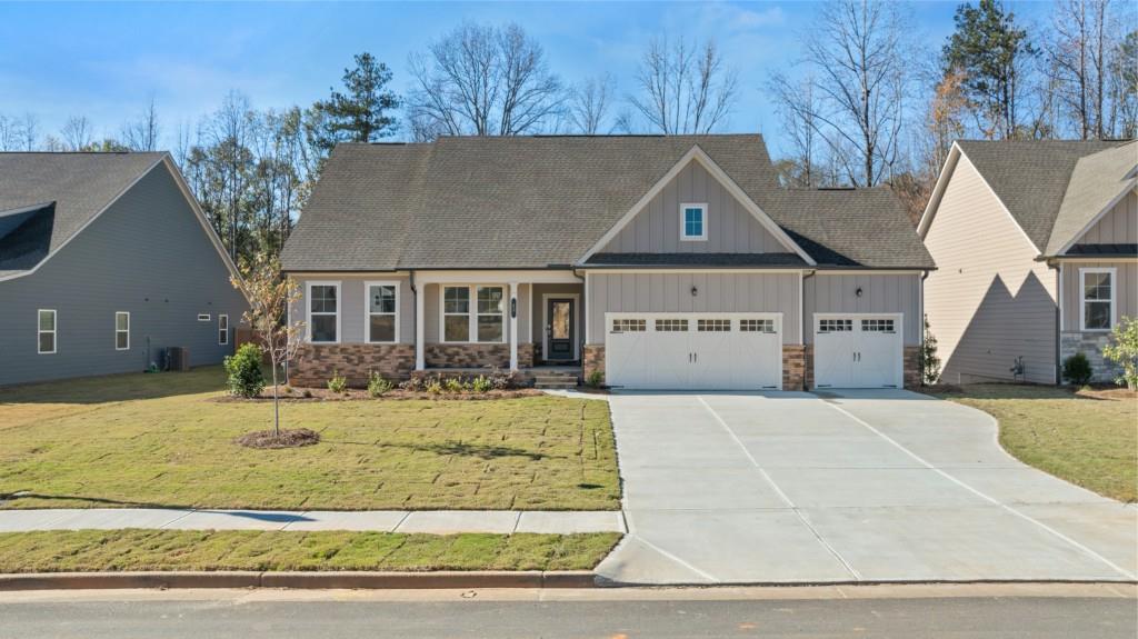 front view of house with a yard