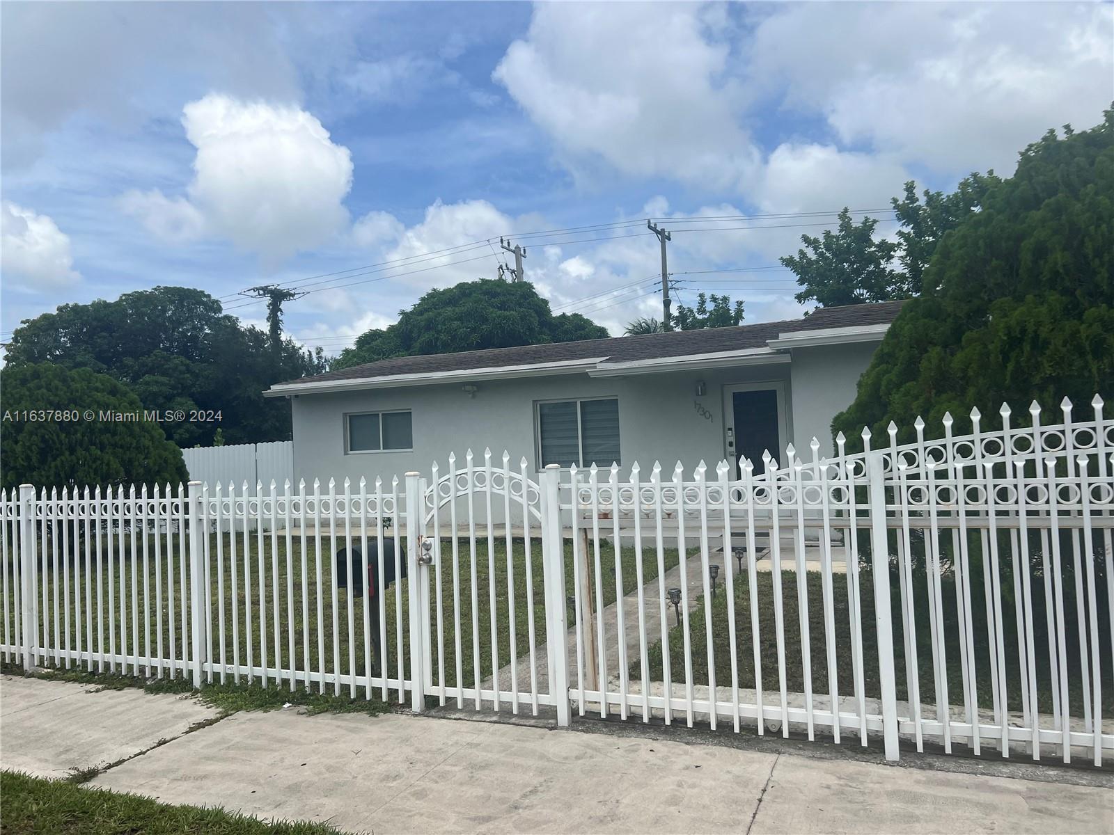 a front view of a house