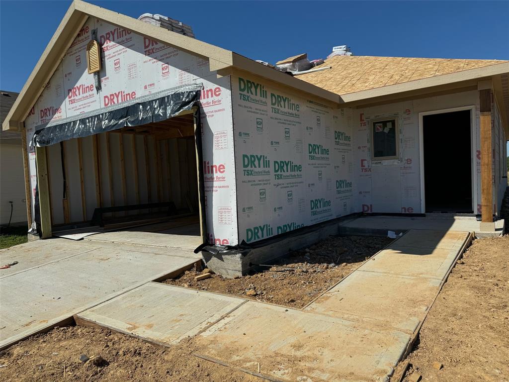 a front view of a house