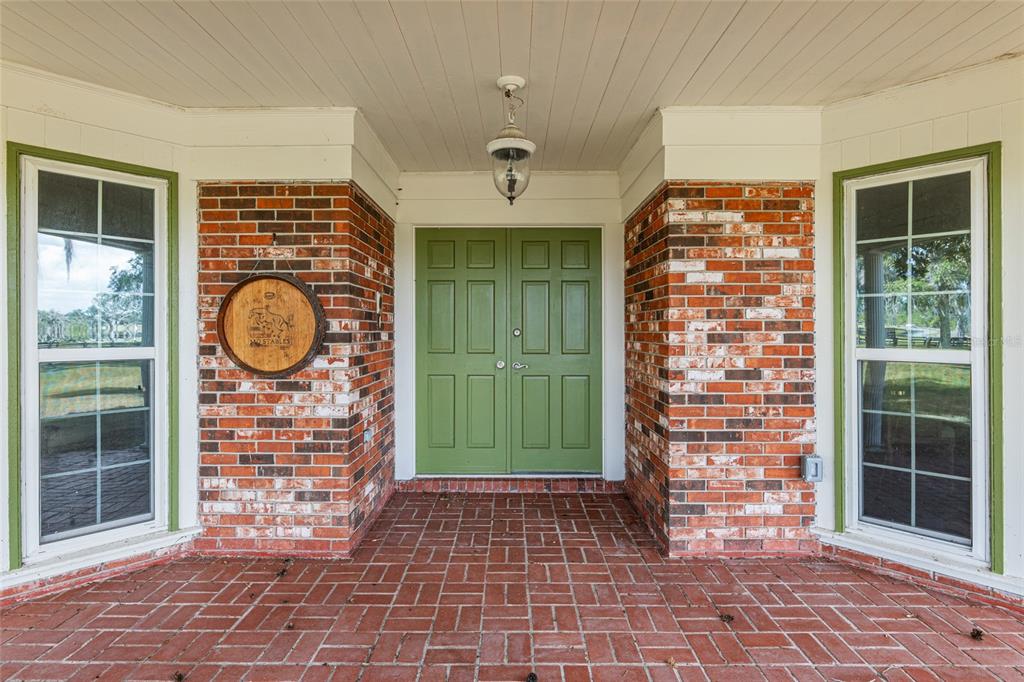 a front view of a house with shower