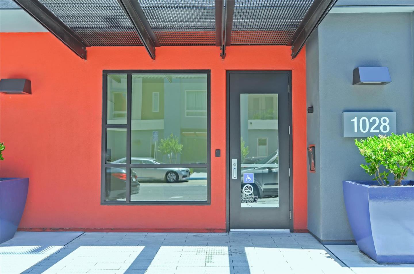 a view of a door of the house