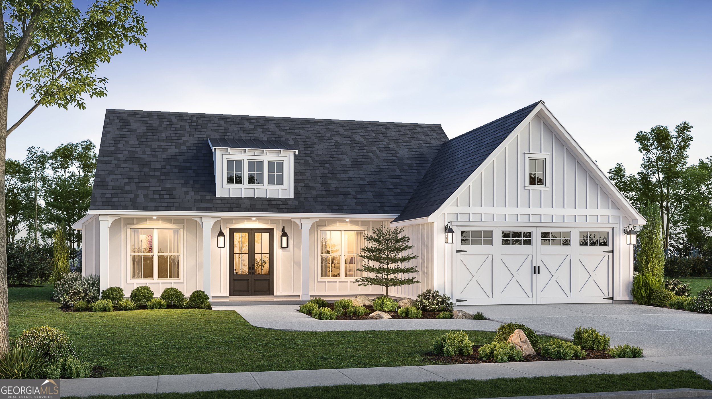 front view of house with a yard