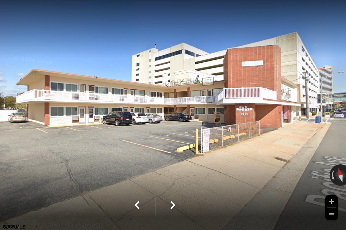 a view of building with street