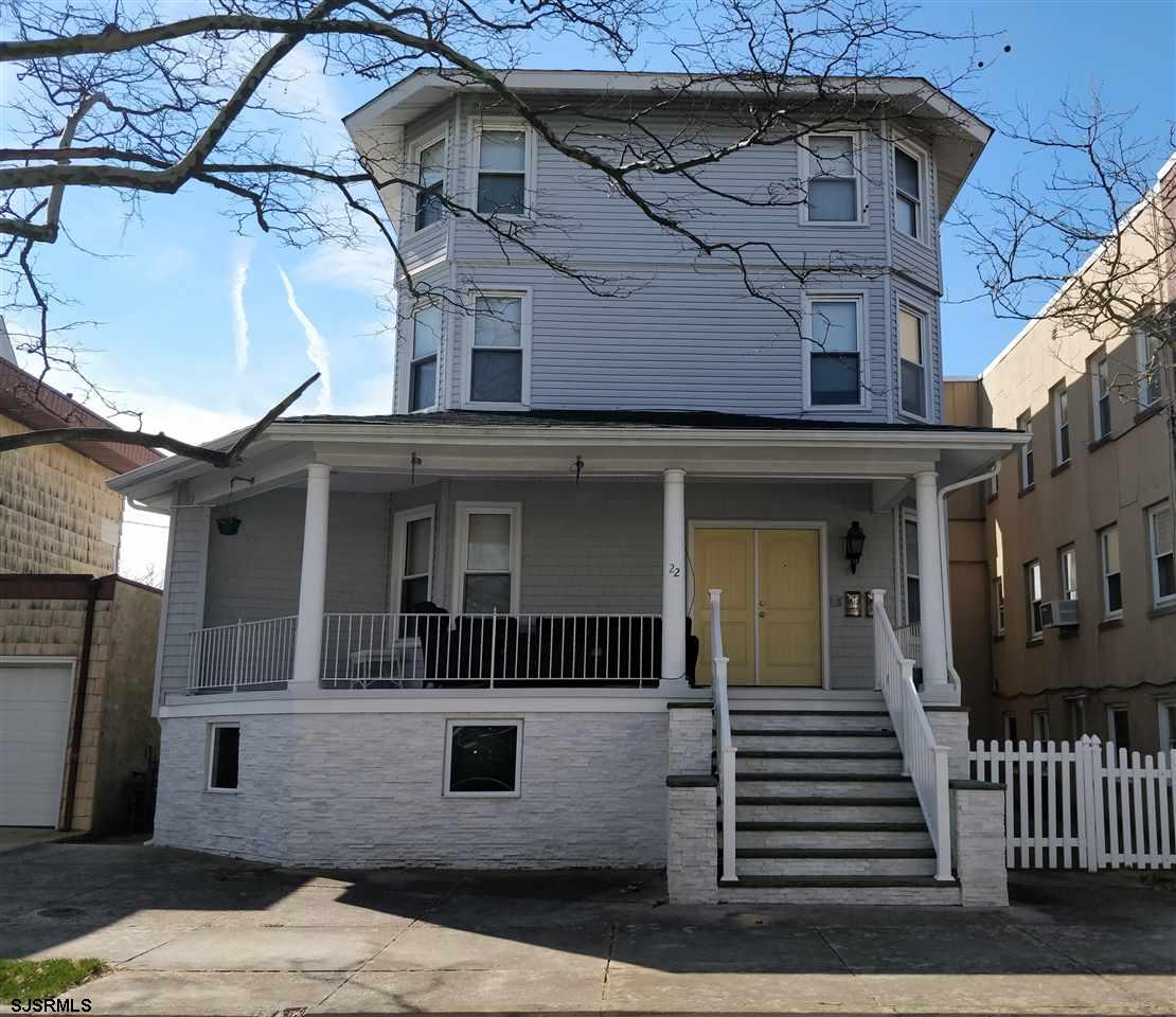 a front view of a house