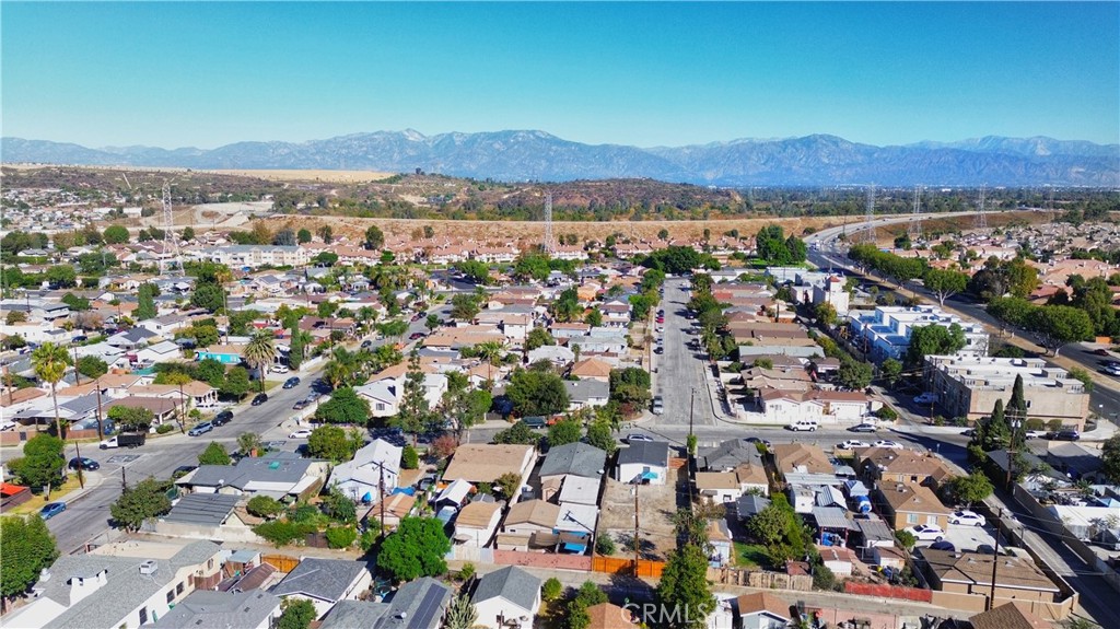 an aerial view of a city