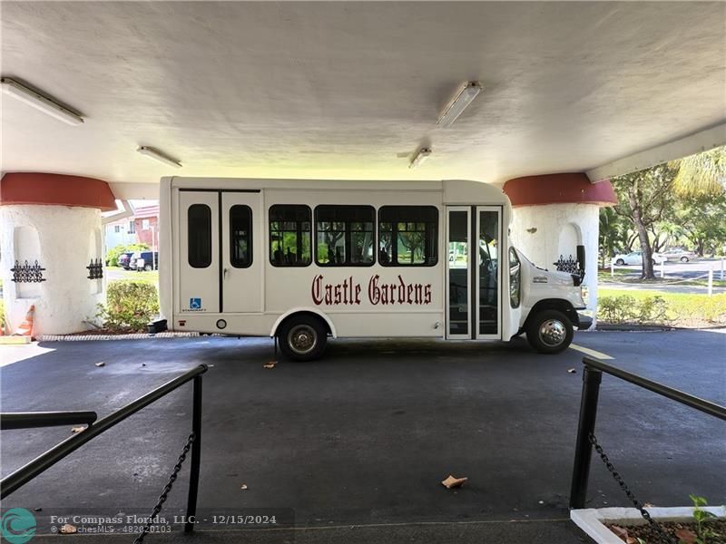 a view of a cars park in front of house