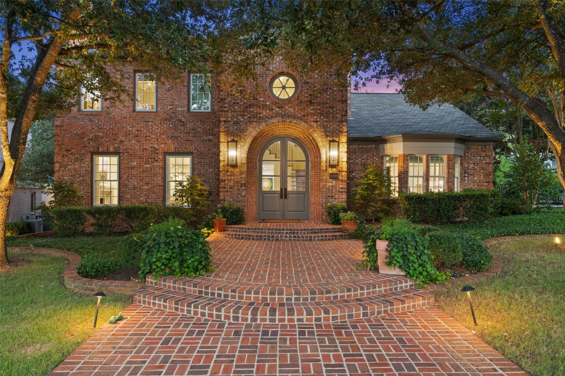 a front view of a house