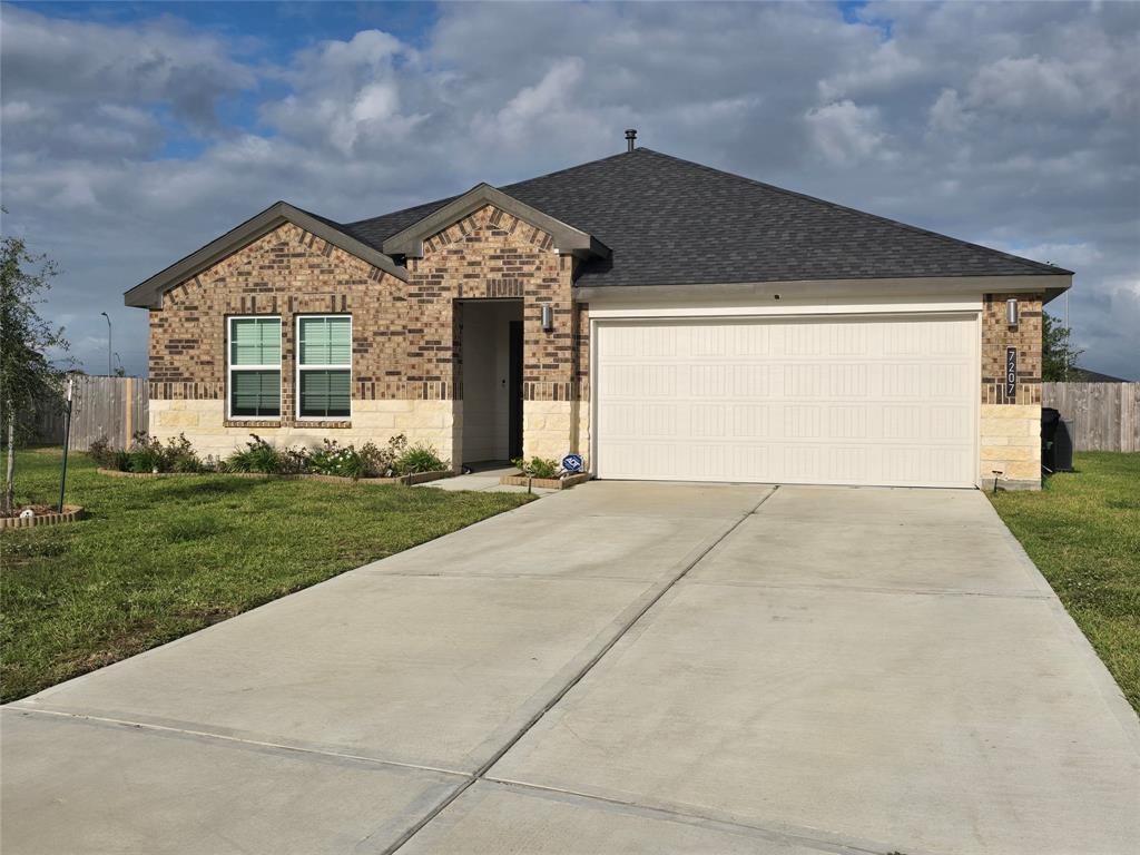 a front view of house with yard