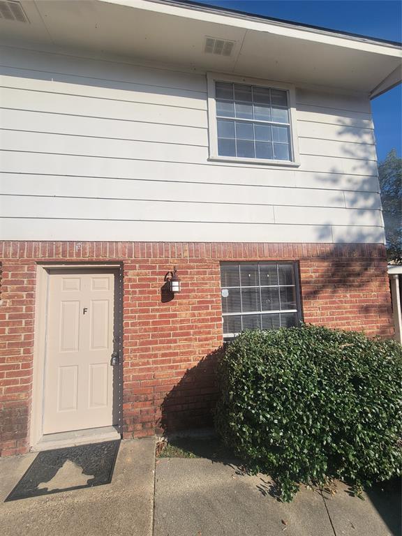 a view of front door of house