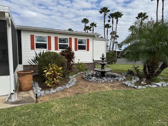 Front yard. Water Fountain Area