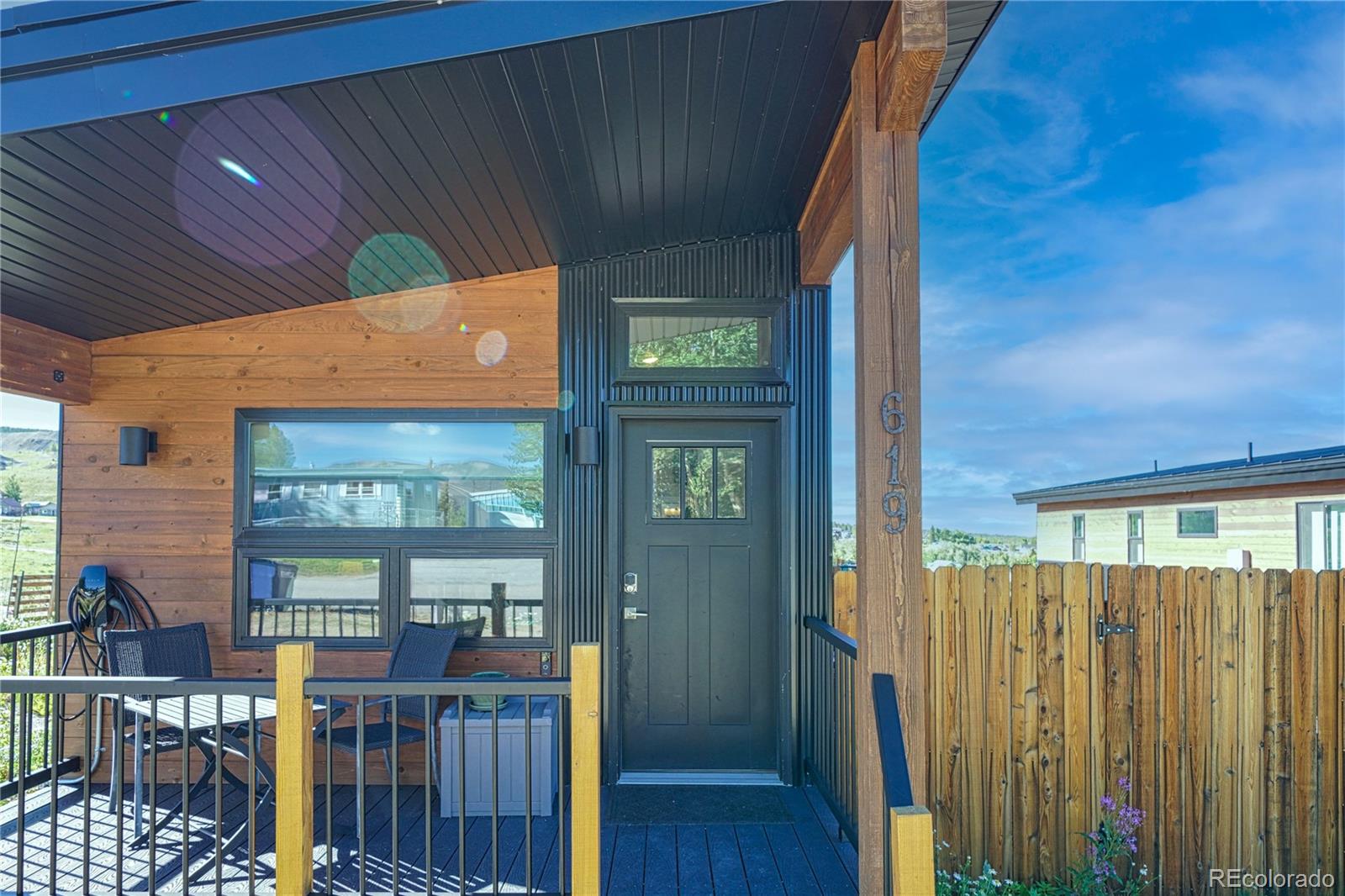 a balcony view with a outdoor space