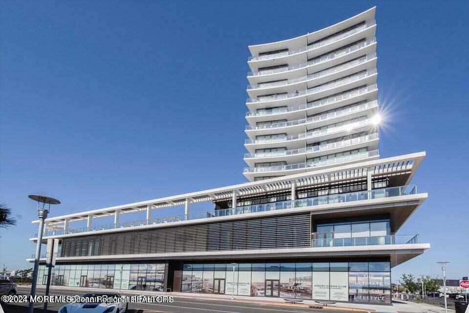 a building view with balcony and stairs