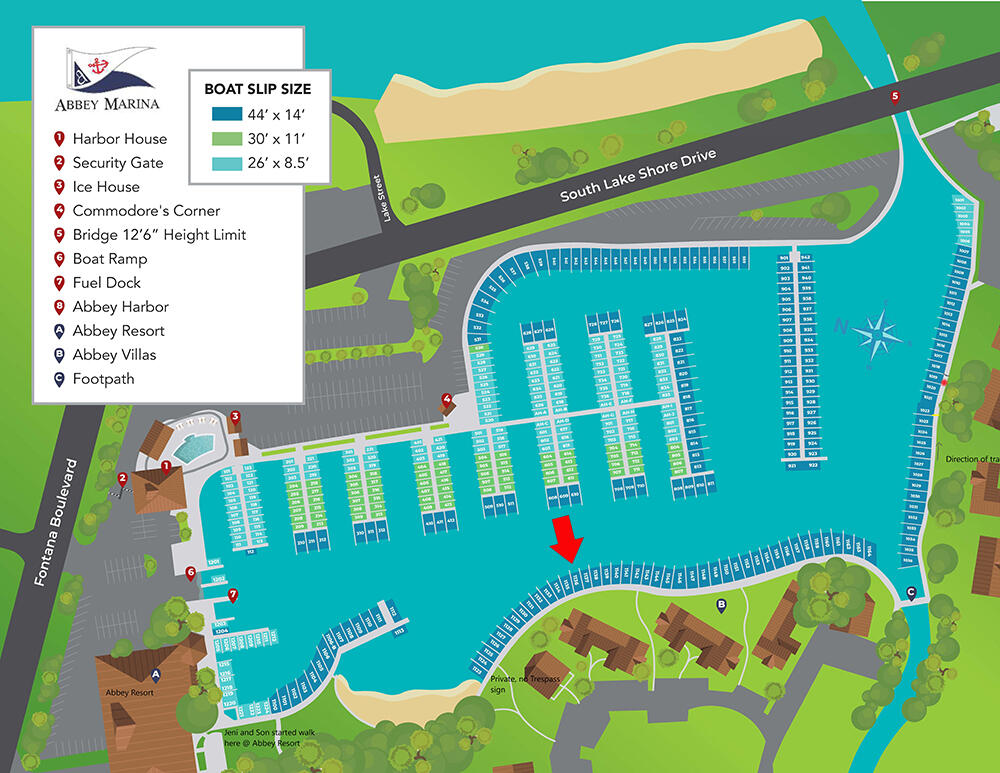 Abbey Harbor Map