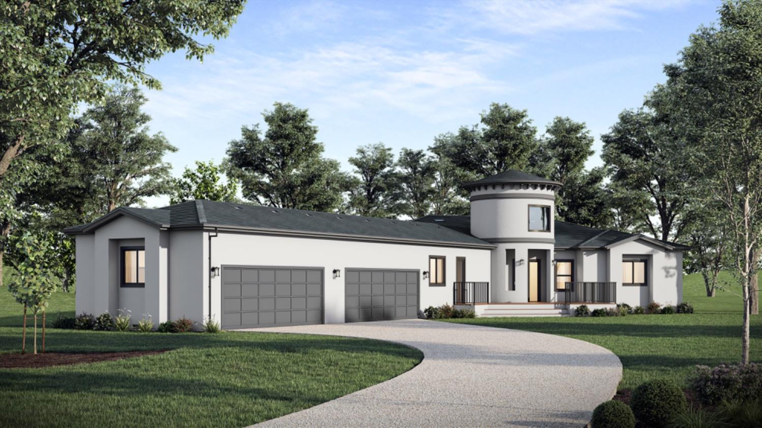 This is a rendering of the home under construction.