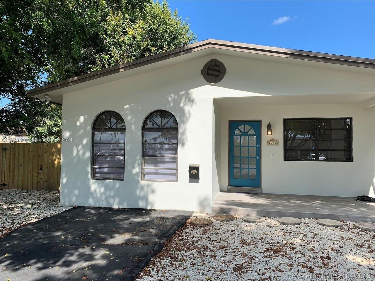 a front view of a house