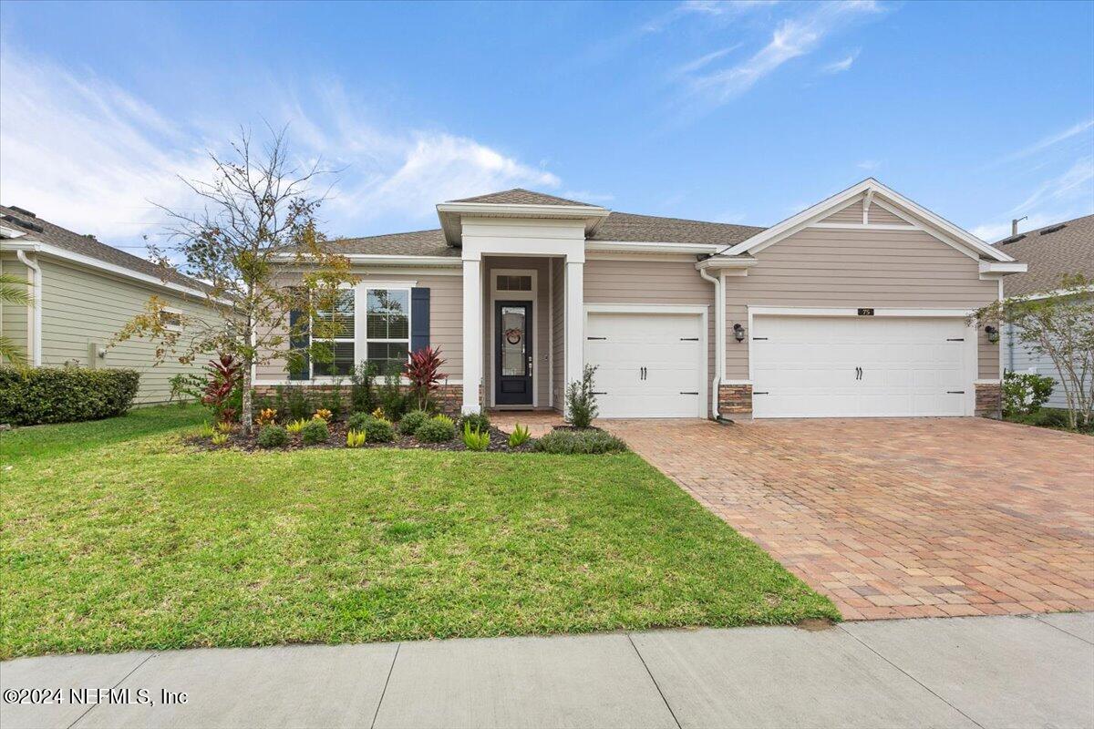 front view of house with a yard