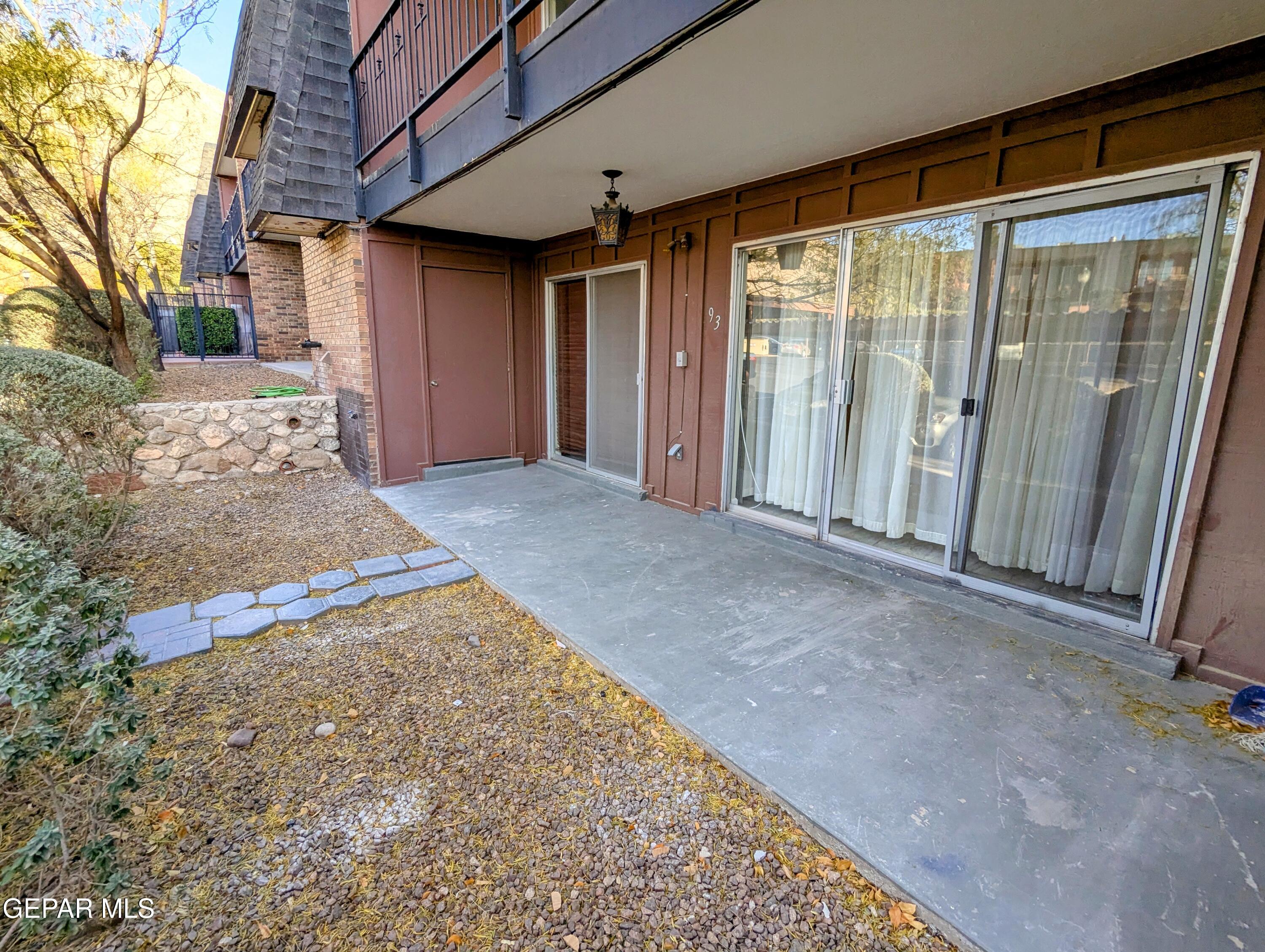 a view of a front door