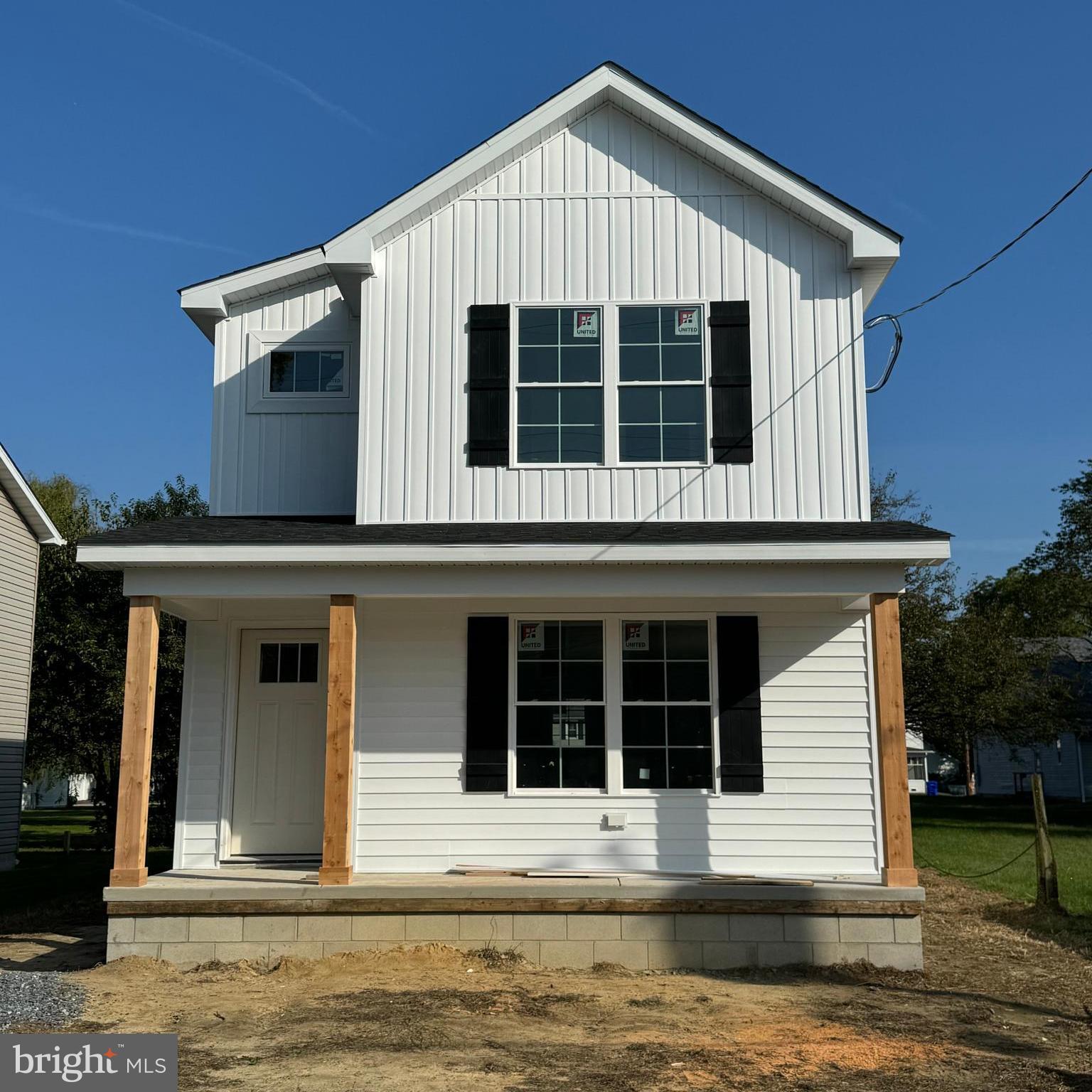 a front view of a house