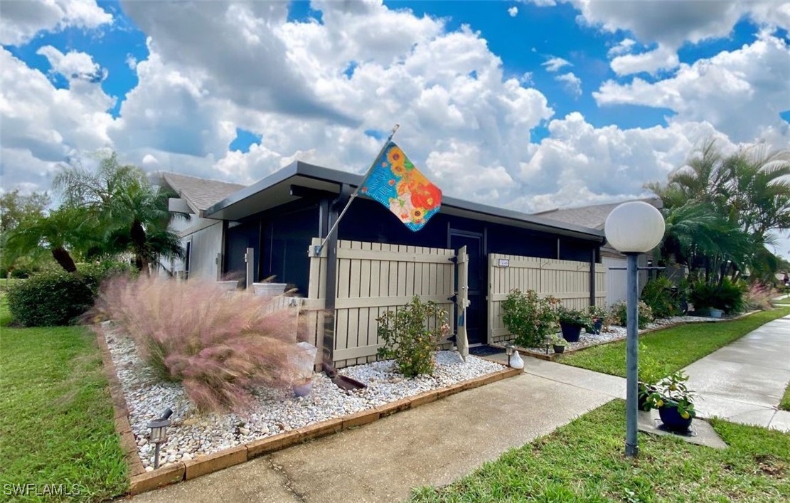 a front view of house with yard