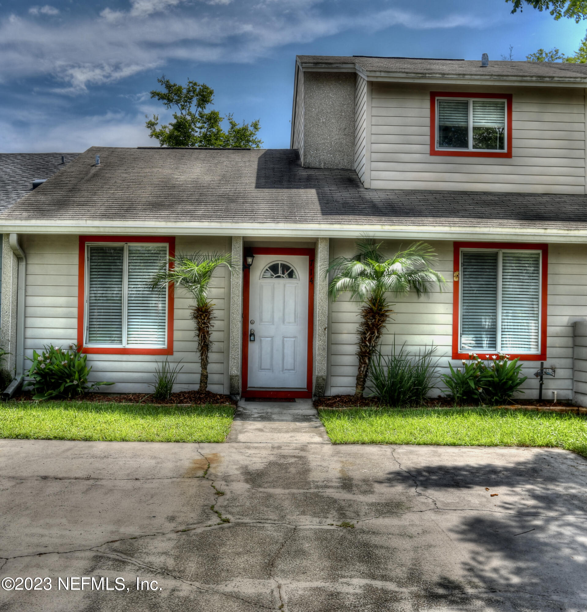 a view of outdoor space yard and front view of a house