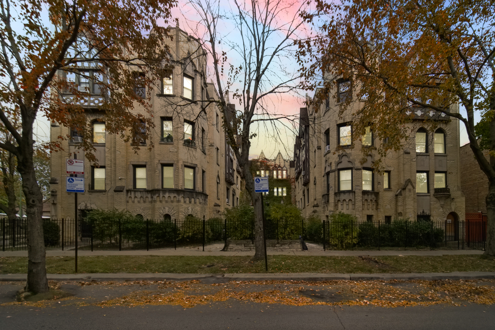 a view of a big building