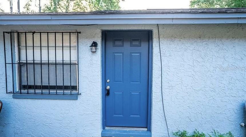 a view of a small entryway