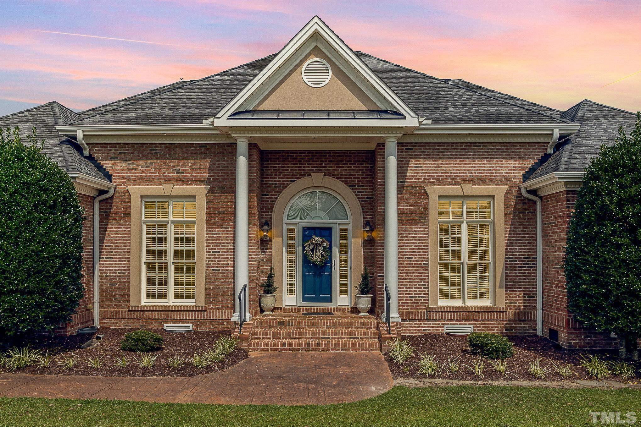 a front view of a house