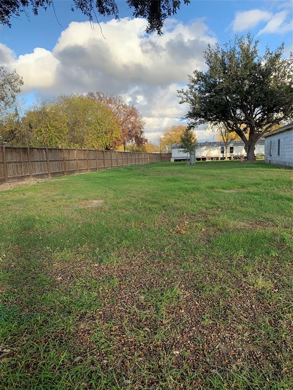 a view of yard with green space