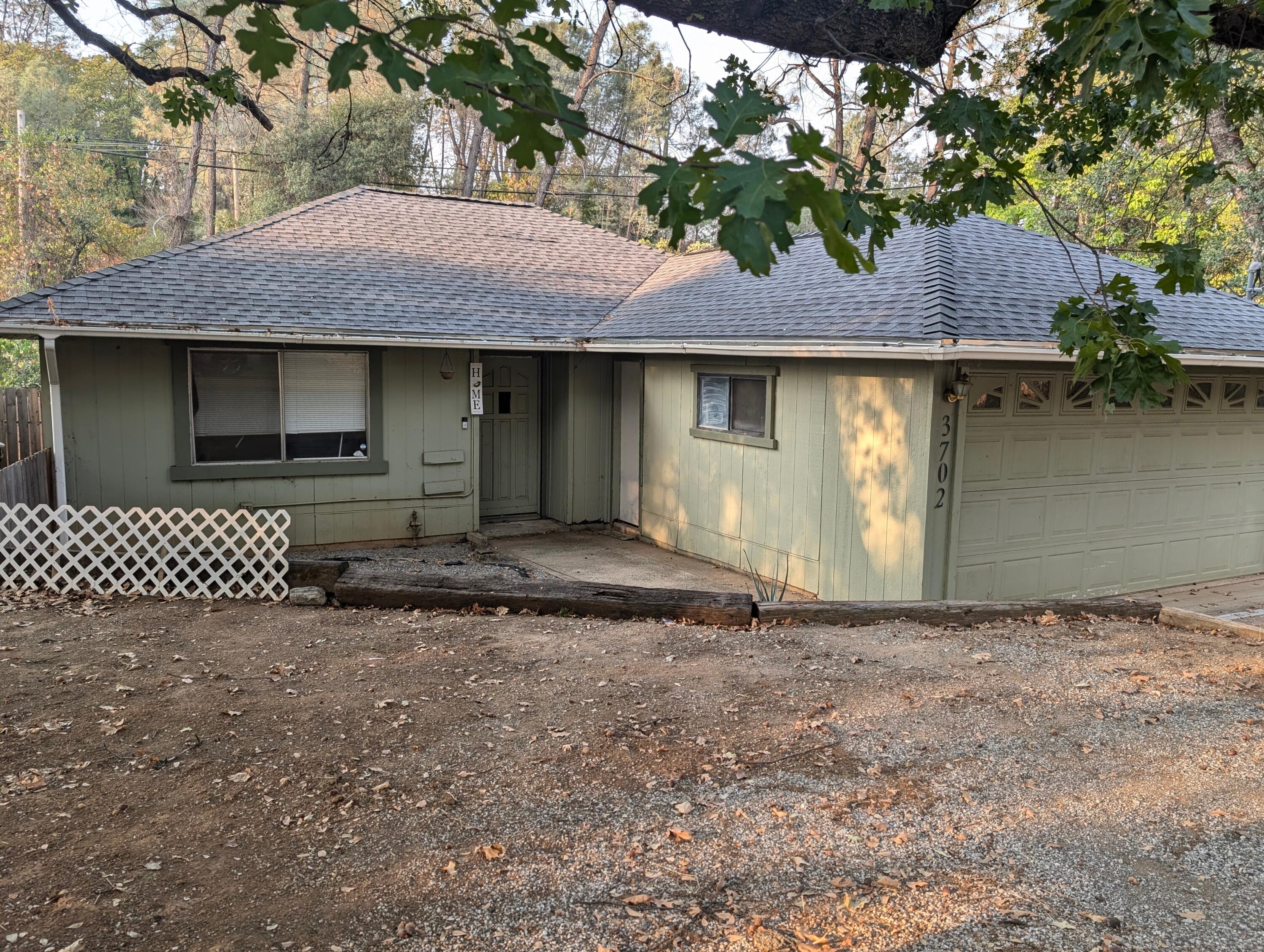 a front view of a house