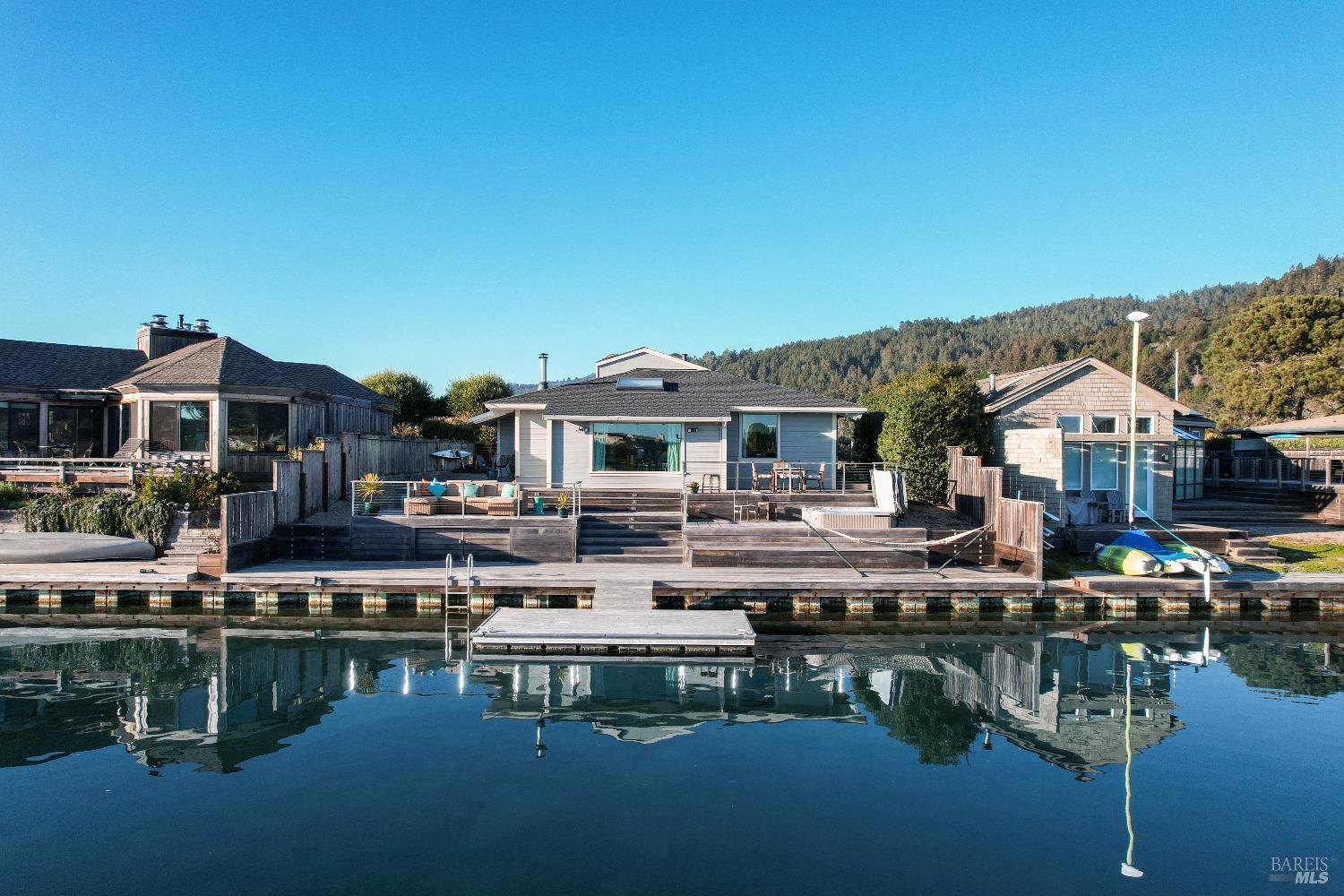 a view of pool with outdoor seating