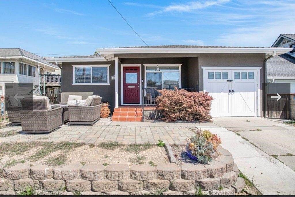 a view of a house with a patio