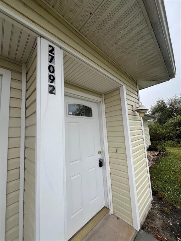 a view of a house with a door