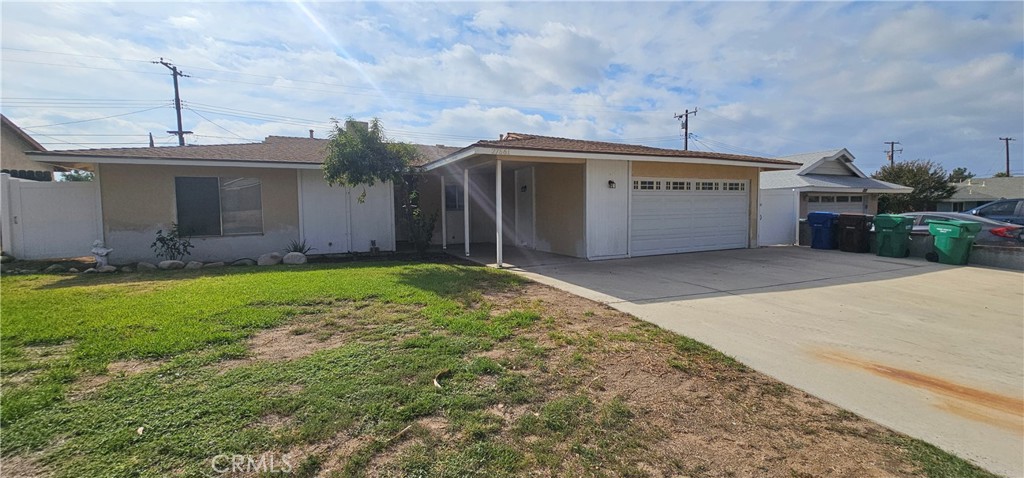 a view of a house with a garage