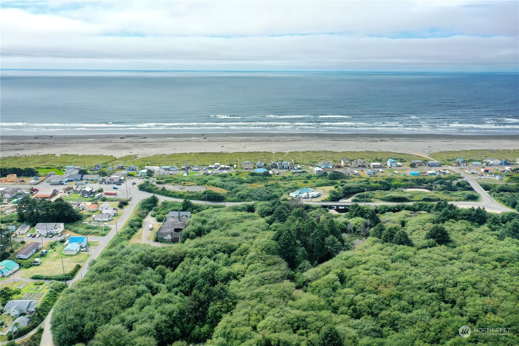 a view of beach and ocean