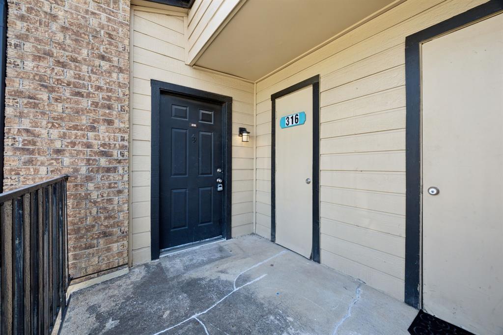 a view of front door