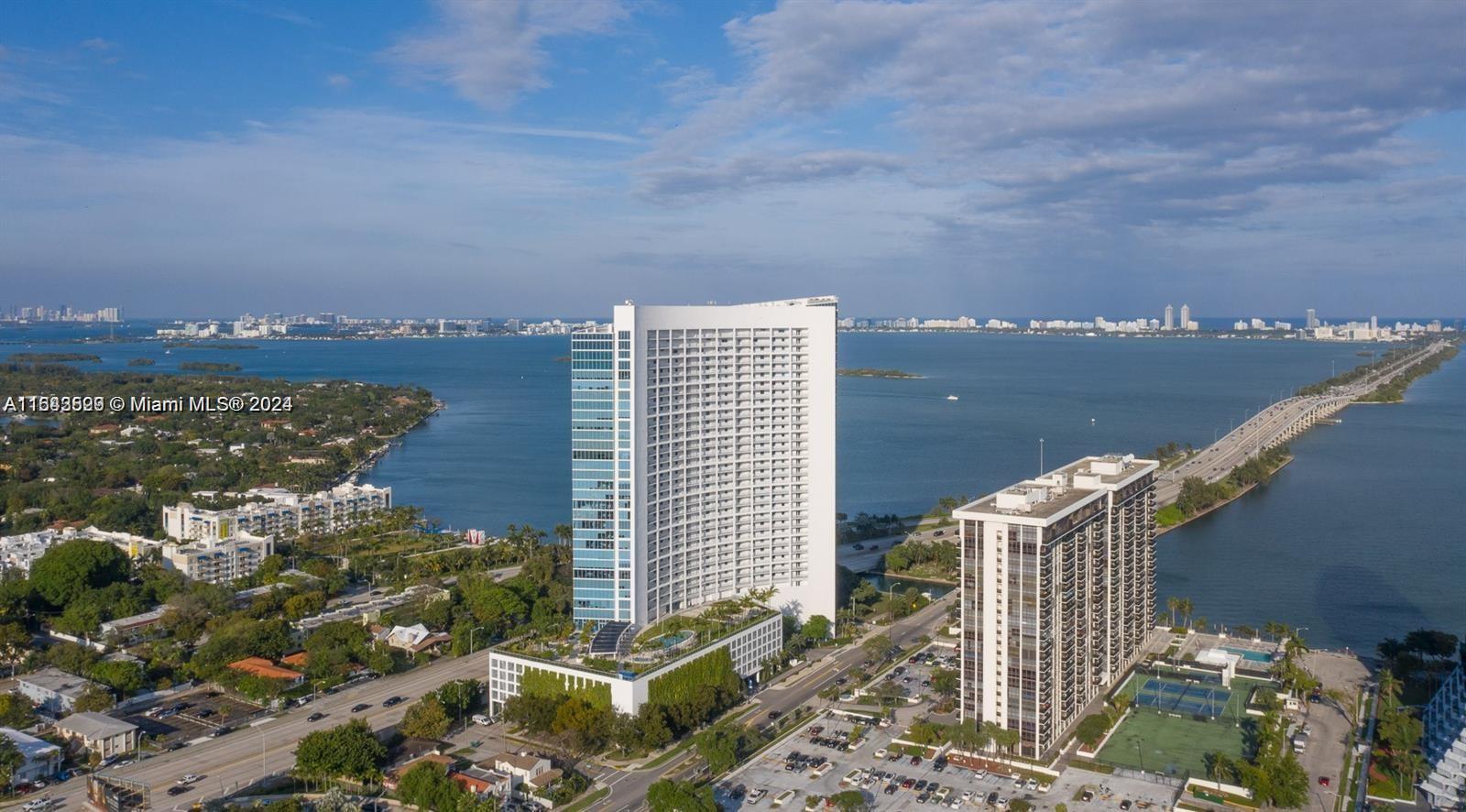 a city view with tall buildings