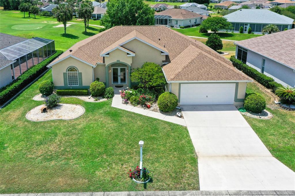 a aerial view of a house